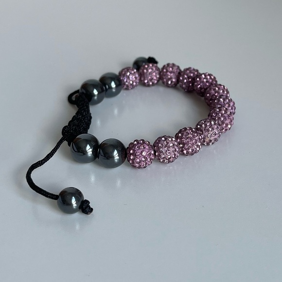 💕3/20$ NWOT Colourful Rhinestone Pavé Beaded Bracelet - Picture 3 of 4